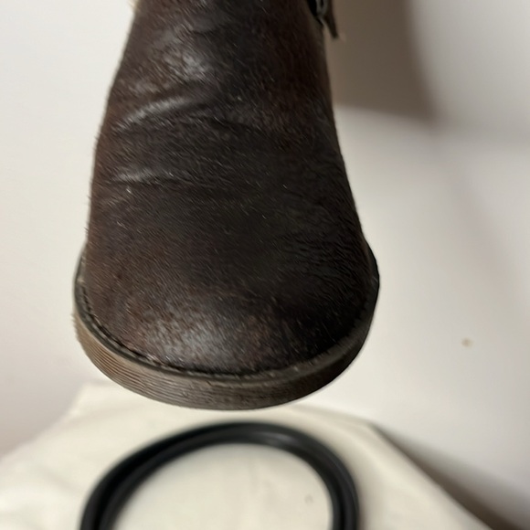 Tall knee boots, dark brown, Candies 7 1/2M, buckle styling, near new condition - Picture 2 of 5